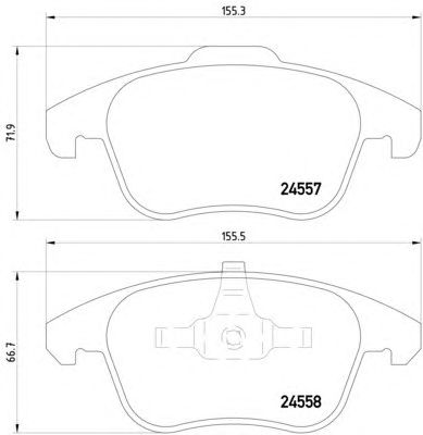Тормозные колодки HELLA 8DB 355 013-351