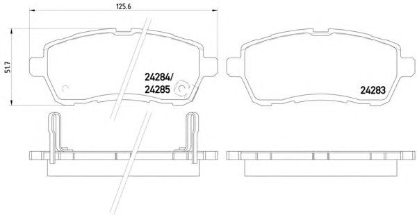 Тормозные колодки HELLA 8DB 355 014-001