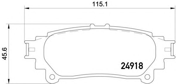Тормозные колодки HELLA 8DB 355 015-371