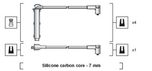 Комплект высоковольтных проводов MAGNETI MARELLI 941318111228
