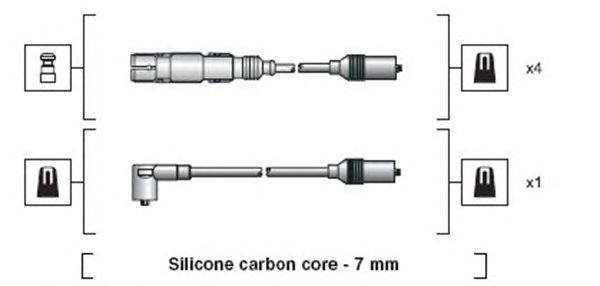 Комплект високовольтних проводів MAGNETI MARELLI 941318111270