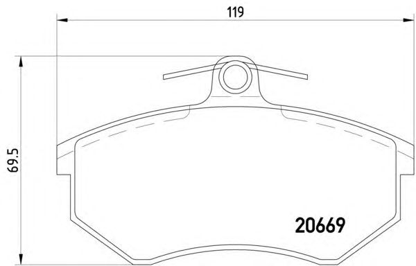 Тормозные колодки HELLA 8DB 355 017-701