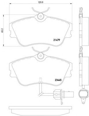 Тормозные колодки HELLA 8DB 355 018-621