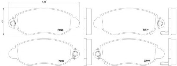 Тормозные колодки HELLA 8DB 355 019-361