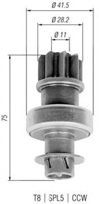 Бендикс стартера MAGNETI MARELLI 940113020316