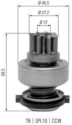 Бендикс стартера MAGNETI MARELLI 940113020340