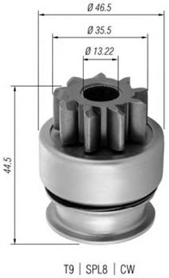 Бендикс стартера MAGNETI MARELLI 940113020369
