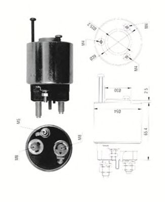Втягивающее реле MAGNETI MARELLI 940113050372