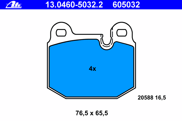 Тормозные колодки ATE 13.0460-5032.2