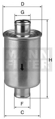Фильтр системы привода рабочего оборудования MANN-FILTER W 74