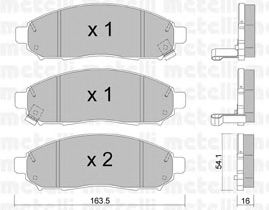 Тормозные колодки METELLI 22-0743-0