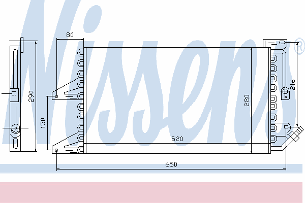 Радиатор кондиционера NISSENS 94565