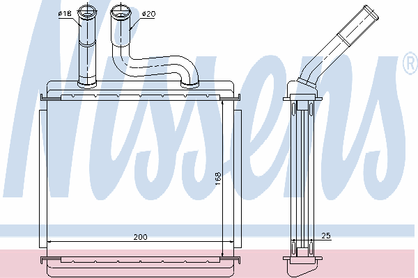 Радиатор отопителя NISSENS 76507
