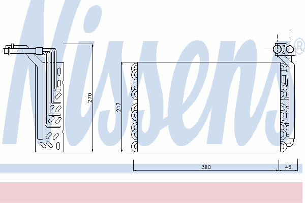 Випарник кондиціонера NISSENS 92170