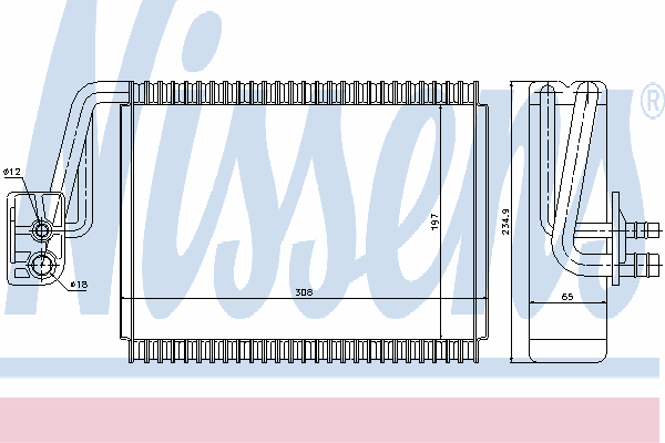 Испаритель кондиционера NISSENS 92174