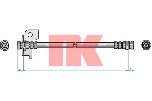 Тормозной шланг NK 853482