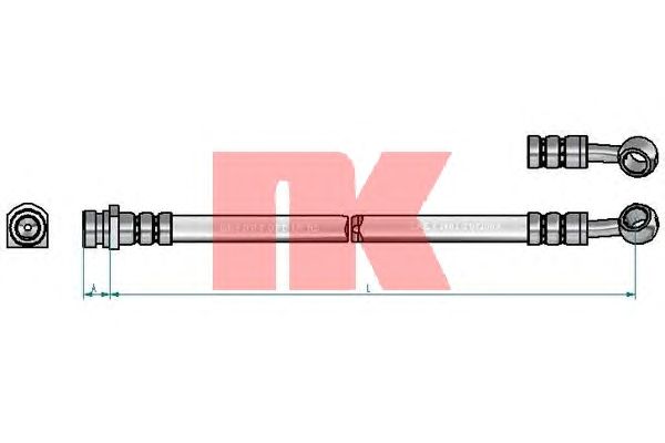 Тормозной шланг NK 853493