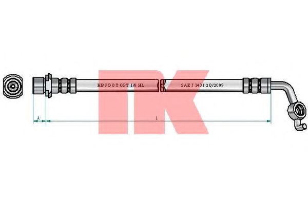 Тормозной шланг NK 8545180