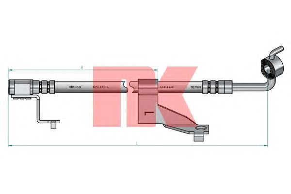 Тормозной шланг NK 852589