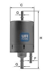 Топливный фильтр UFI 31.830.00