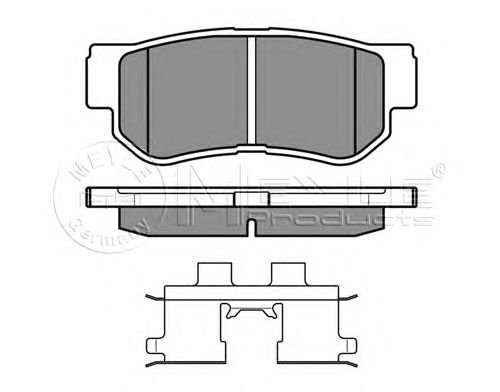 Тормозные колодки MEYLE 025 235 4314/W