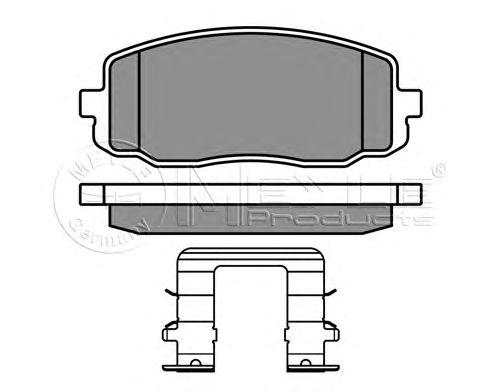 Тормозные колодки MEYLE 025 242 7516/W