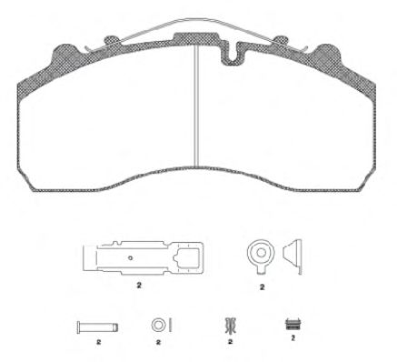 Тормозные колодки REMSA JCA 637.20