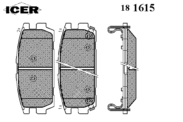 Тормозные колодки ICER 181615
