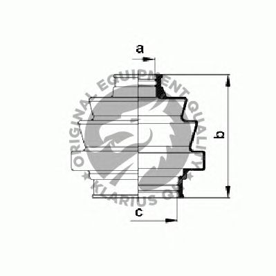 Комплект пыльника ШРУСа QH International QJB121