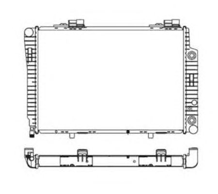 Радіатор, охолодження двигуна NRF 51281