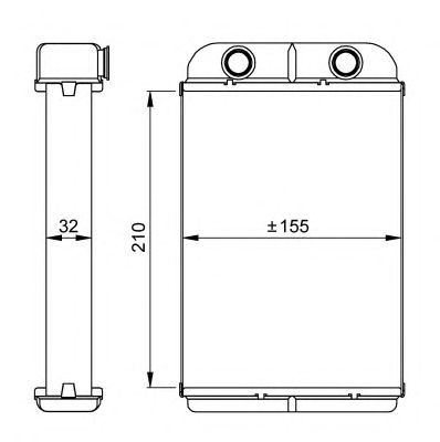 Радиатор отопителя NRF 53611