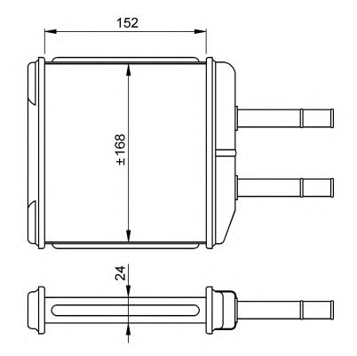 Радиатор отопителя NRF 54260
