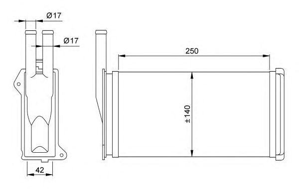 Радиатор отопителя NRF 58638
