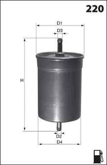 Топливный фильтр MECAFILTER ELE6011