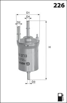Топливный фильтр MECAFILTER ELE6102
