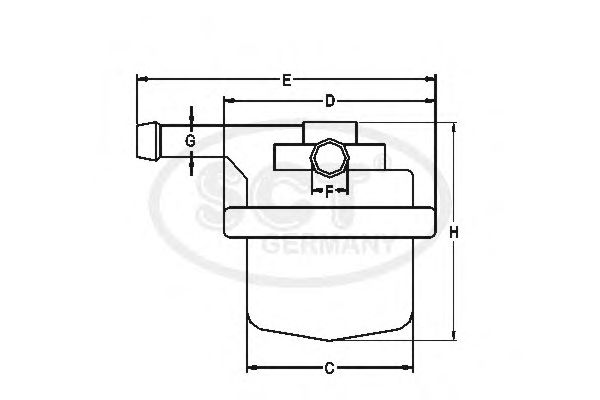 Фильтр топливный SCT ST 332