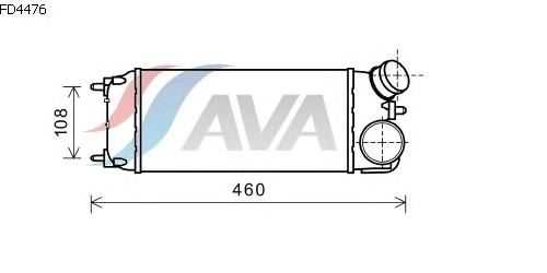 Интеркулер AVA QUALITY COOLING FD4476