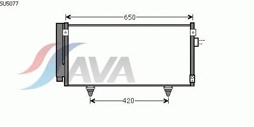 Радиатор кондиционера AVA QUALITY COOLING SU5077