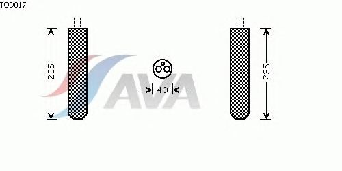 Осушитель кондиционера AVA QUALITY COOLING TOD017