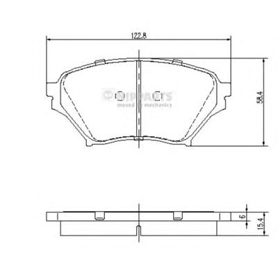 Тормозные колодки NIPPARTS J3603052