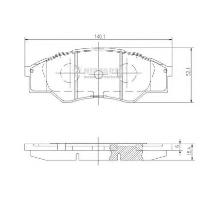 Тормозные колодки NIPPARTS N3602137