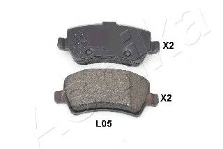 Гальмівні колодки ASHIKA 51-0L-L05