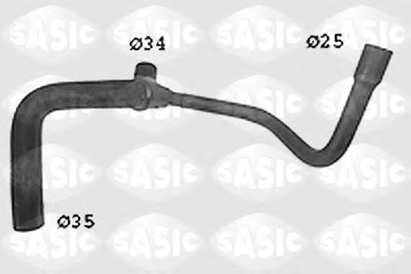 Шланг радиатора SASIC SWH6712