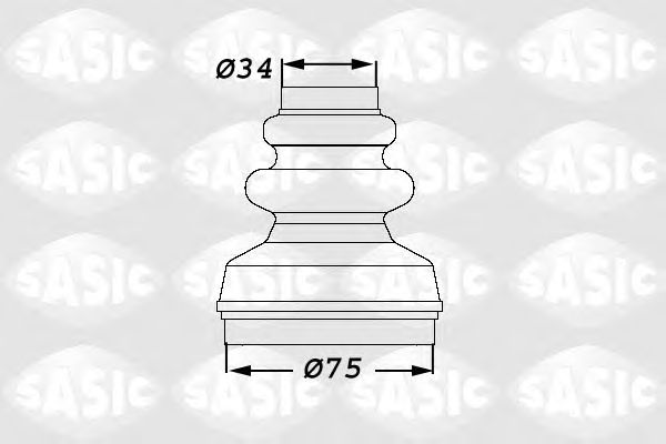 Комплект пыльника ШРУСа SASIC 1900006