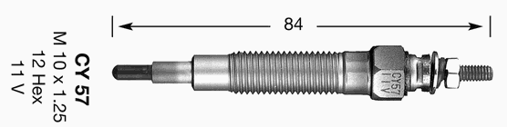Свеча накала NGK 4994