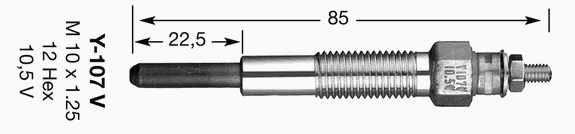 Свеча накала NGK Y107V