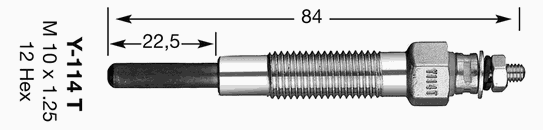 Свеча накала NGK Y114T