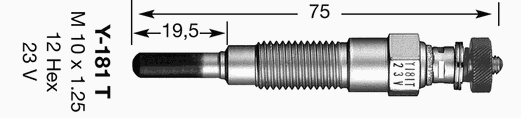 Свеча накала NGK 2728