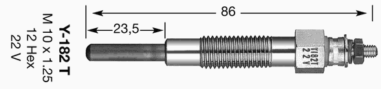 Свеча накала NGK Y182T