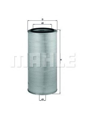 Воздушный фильтр MAHLE ORIGINAL LX 657